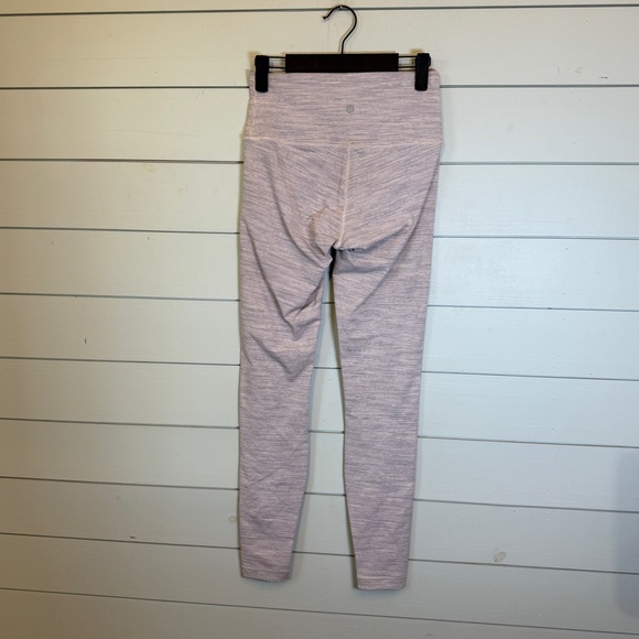 Lululemon wunder under high rise leggings 28" luxtreme gray striped women's 6 - Picture 2 of 4